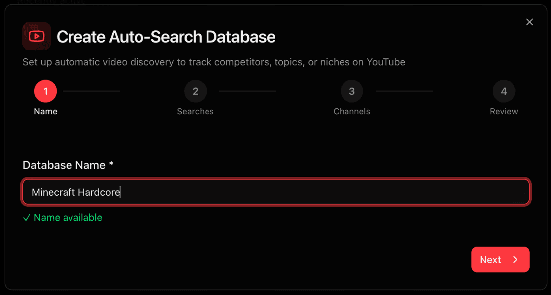 Content database naming