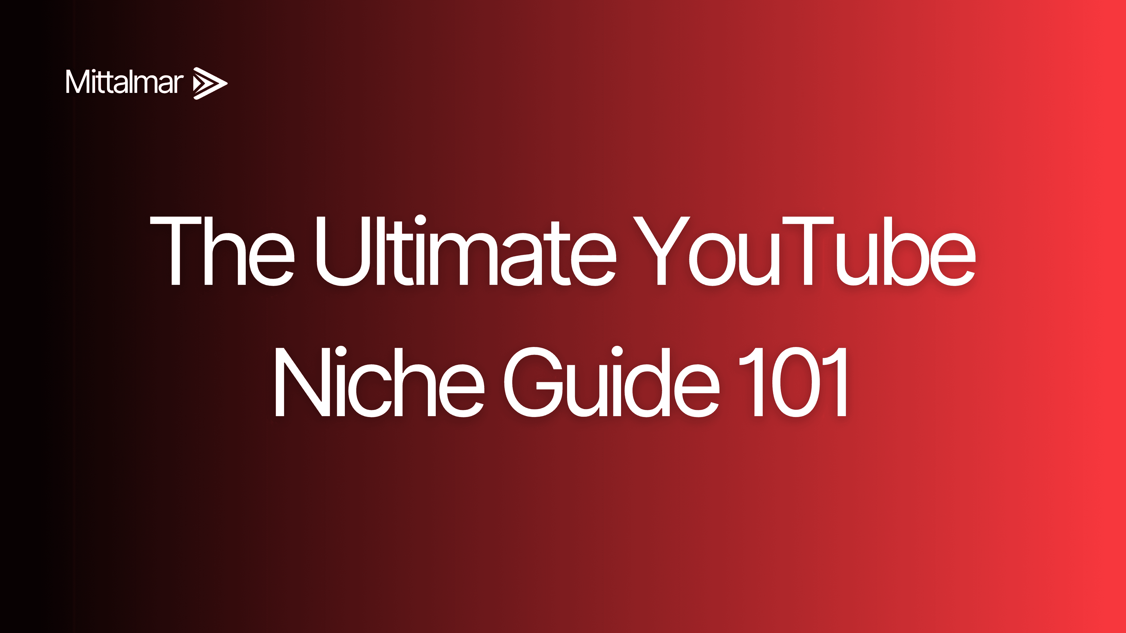 Ultimate YouTube niche guide cover